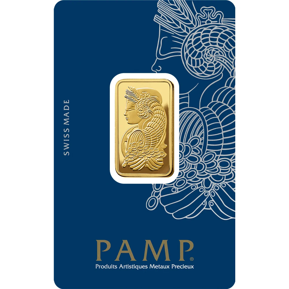 Fortuna Gold Minted Bar - 1/2 oz