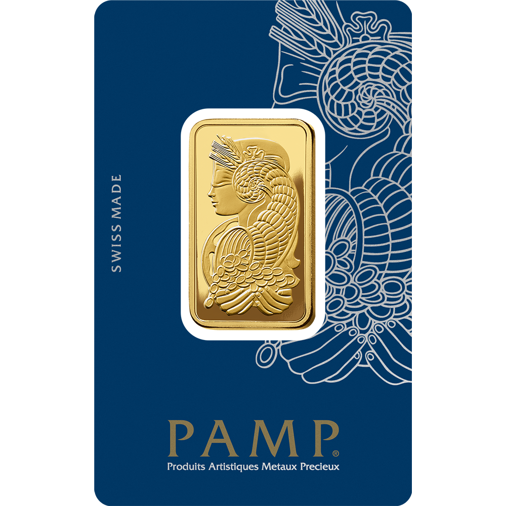 Fortuna Gold Minted Bar - 2 Tolas