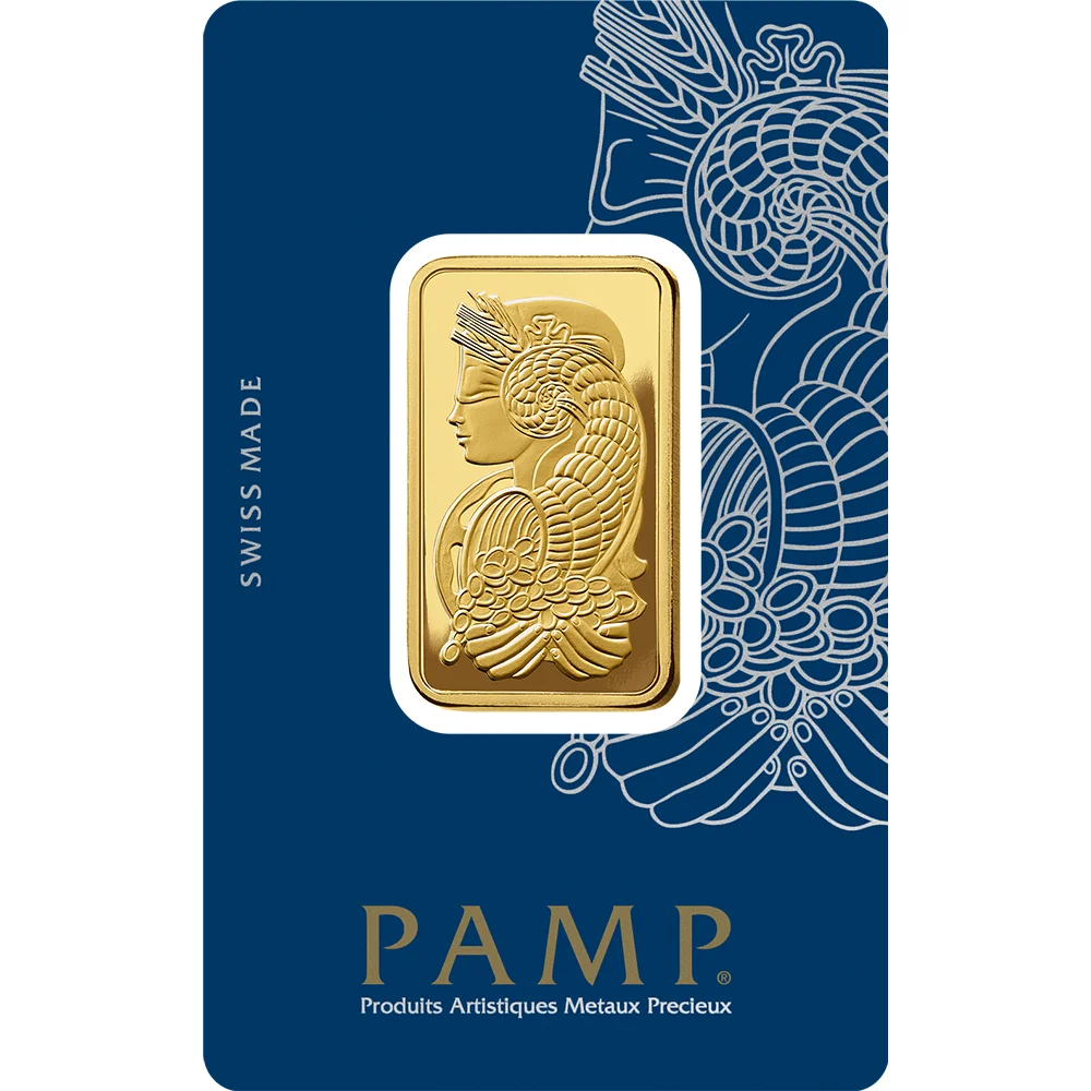 Fortuna Gold Minted Bar - 2 Tolas
