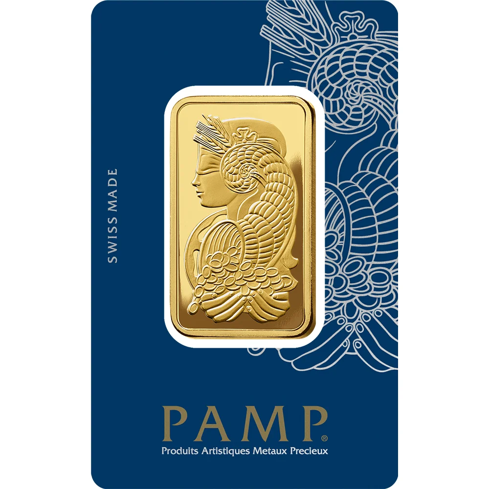 Fortuna Gold Minted Bar - 3 Tolas