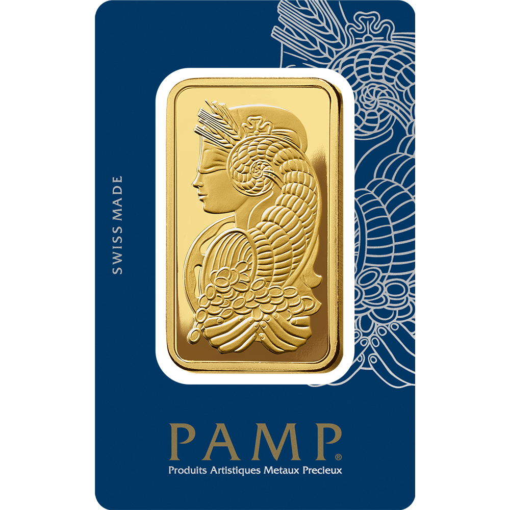 Fortuna Gold Minted Bar - 5 Tolas